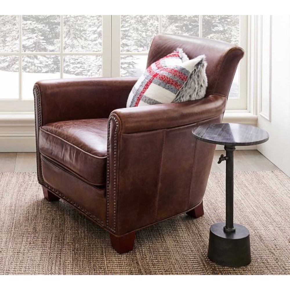 New Pottery Barn Graham Plaid Faux Fur Back Pillow Cover, Grey White Red Plaid - Picture 2 of 16